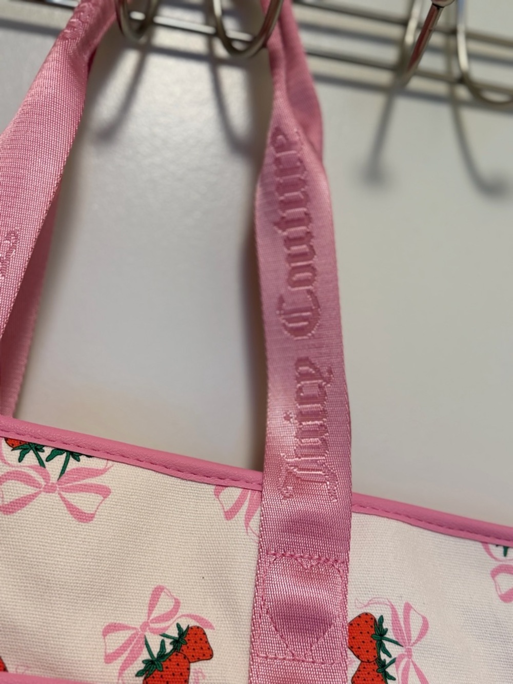 Juicy Couture Retro Strawberry Festival Tote NWT - Picture 7 of 14